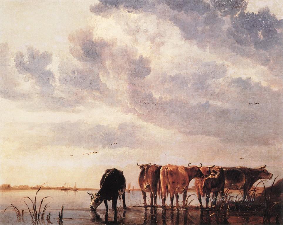 Pintor de campo de vacas Aelbert Cuyp Pintura al óleo